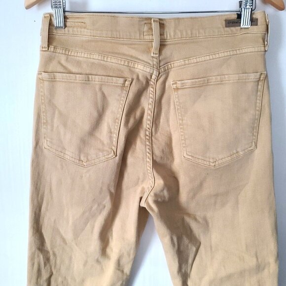 Citizens of Humanity Olivia High Rise Slim Ankle Jeans Tan Sz 29 Button Fly - Picture 8 of 11